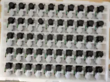 50 pces cor preta para nintend interruptor 3d analógico joystick polegar varas substituição do sensor para ns joy-con controlador analógico