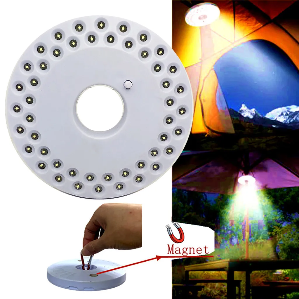 

48 lights LED Outdoor Camping Torch Hanging Night Light Umbrella Tent Lamp With Magnet 3W Outdoor Tent Accessories#p4