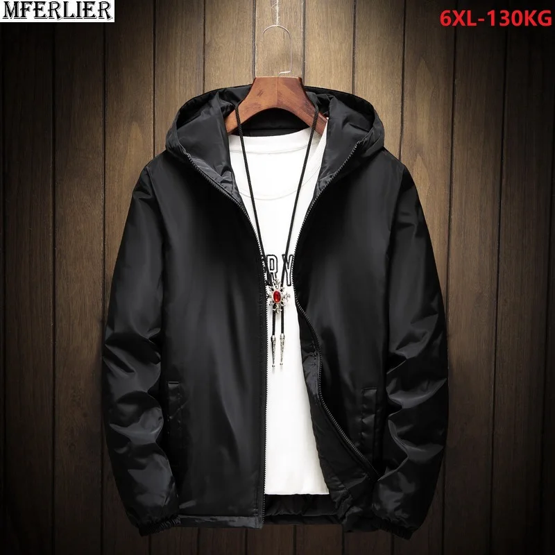 

autumn men casual home cotton jackets hooded zipper jackets plus size 4XL 5XL 6XL black red loose jacket 120KG 130KG 52 54 56