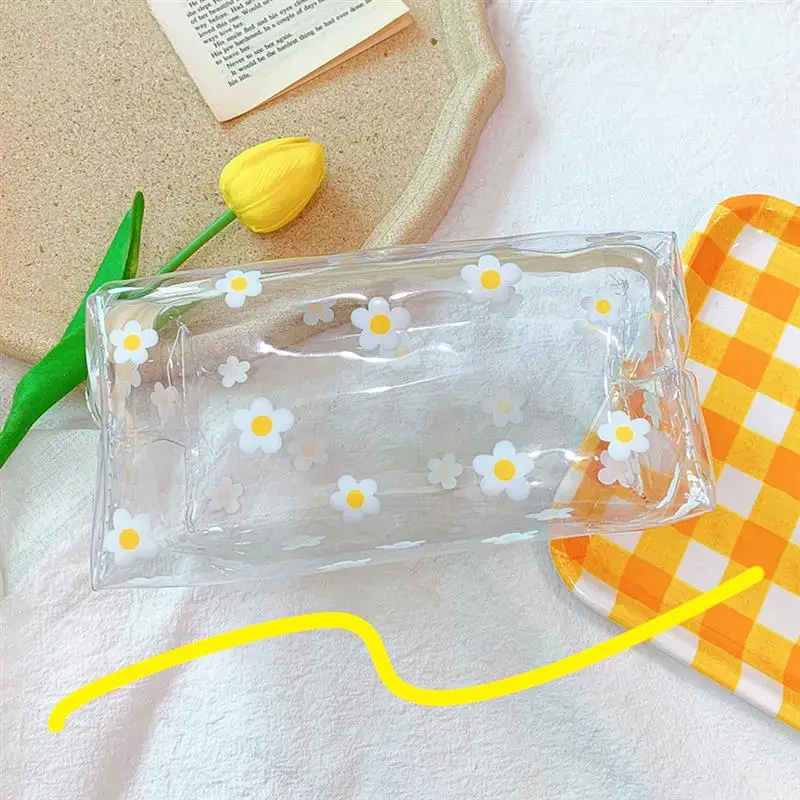 Прозрачная Водонепроницаемая косметичка из ПВХ с фруктовым принтом, многофункциональная Большая вместительная мультяшная косметичка, косметичка для путешествий