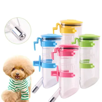 

No Drip Top-fill Small-sized Dog Cat Water Bottle Feeder with Hook Pet Water Dispenser Bottles OCT998