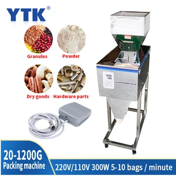 

220V/110V 50Hz Granule Powder Filling Machine, Automatic Weighing Machine, Tea Hardware Accessories Wolfberry Packaging Machine