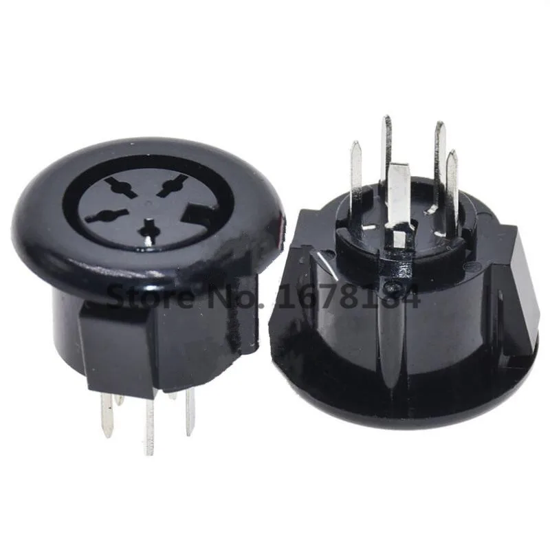 10PCS DS-5-07A Computer Keyboard Female S-terminal MDC DIN 4/5/8 Core Vertical Circular Power Connector | Обустройство дома