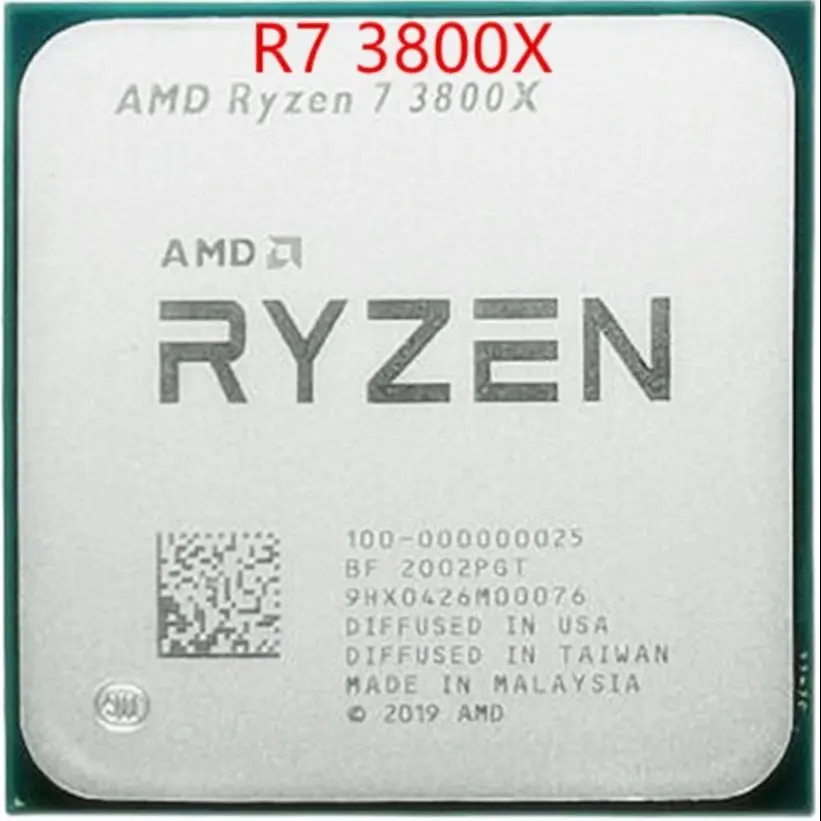 Процессор AMD Ryzen 7 3800X R7 3 9 ГГц Восьмиядерный 16-поточный процессор нм L3 = 32M 100-000000025