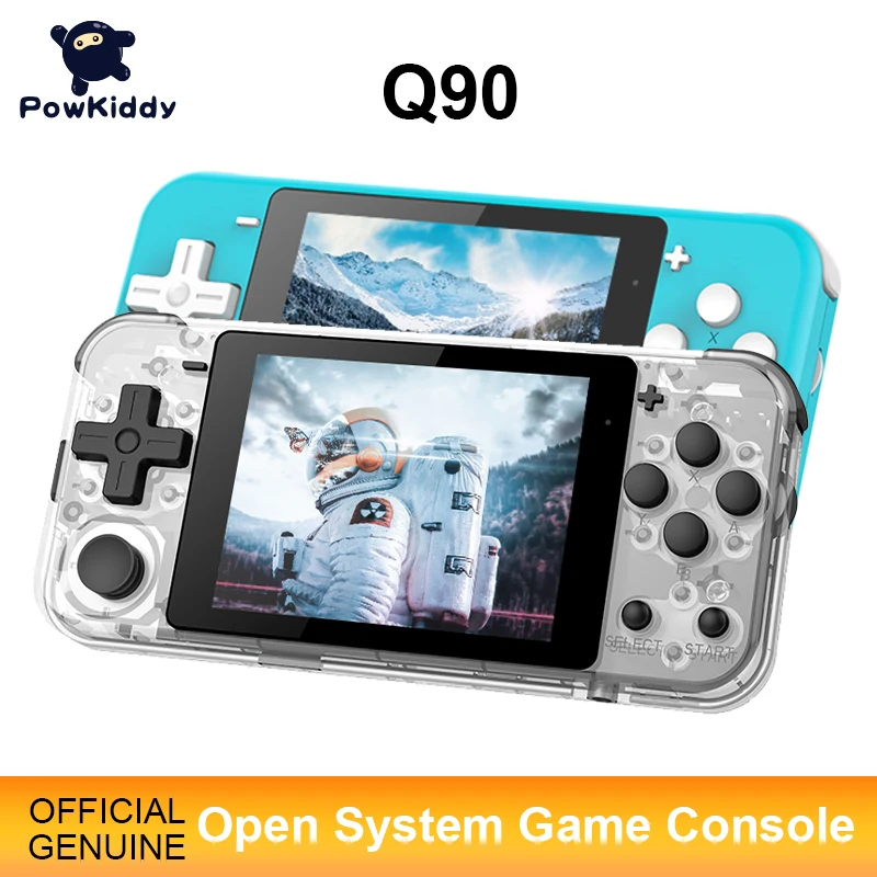 Игровая консоль POWKIDDY Q90 3 дюймовый IPS экран двойная открытая система 16 симуляторов
