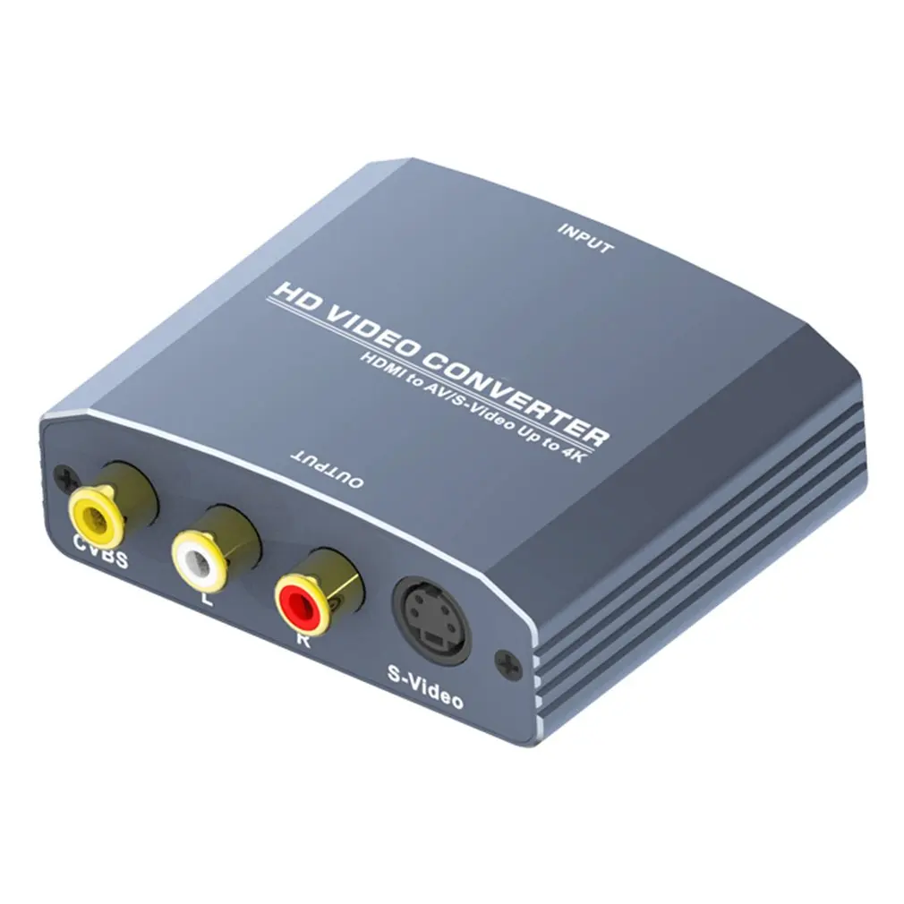 HDMI к CVBS/s-видео конвертер Поддержка 480i/576i/480 p/576 p/720 p/1080i/1080 P/4 K разрешение для NTSC PAL
