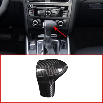 

For AUDI A4LA6 Q5 2013-2016 Carbon Fiber Pattern Speed Gear Shift Head Cover Trim Protection Interior Car Accessories