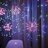 Christmas Garland Fireworks Fairy lights 3M 500LEDs Garland Curtain LED String Light For Xmas new year Bedroom Decor Lighting ► Photo 2/6