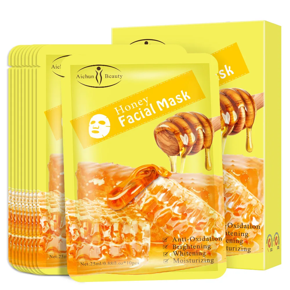 Honey Silk Moisturizing Facial Mask Brightening Antiaging Skin Care