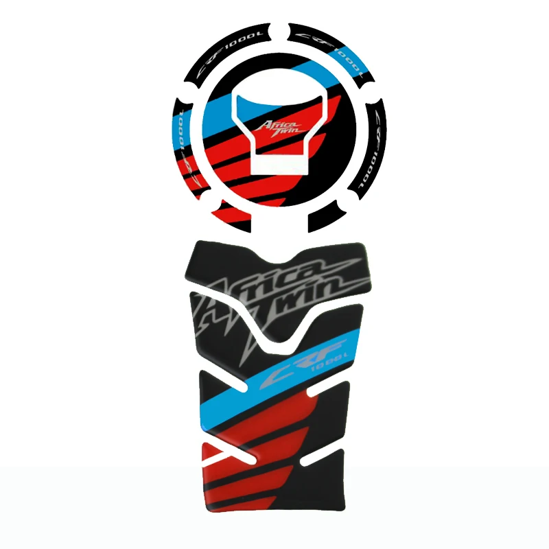 

3D Tank Gas Cap Pad Pad Filler Cover Sticker decals Fit HONDA Africa Twin CRF1000L CRF1000 F 2016 2017 2018