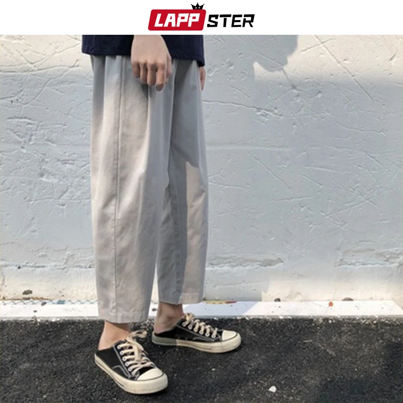 LAPPSTER Мужские Streetwear бегуны Брюки 2019 Mens Hip Hop Black Тренировочные штаны мужчины
