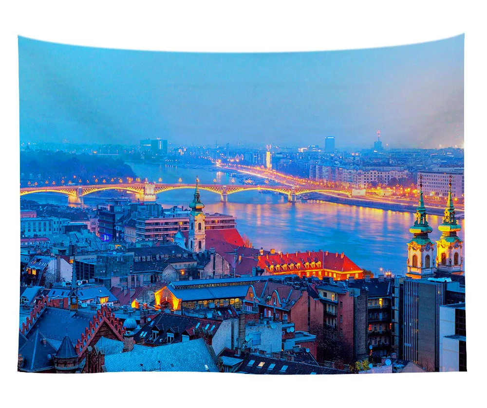 AliExpress/EBay/Hot Selling Digital Printing Home Tapestry/Wall Tapestry/Beach Towel City Series