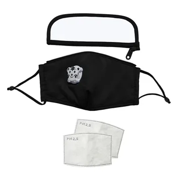 

4PCS Kid Child Washable Reusable With Filter And Detachable Eye Shield Mouth Face Cover mouth caps Cover Case