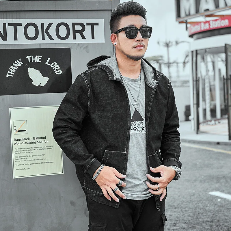 Chaqueta capucha para hombre, ropa de talla grande, Extra XL|Chaquetas| - AliExpress