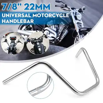 

Universal 7/8" 22mm Motorcycle Handlebar Cafe Racer Retro Handle Bar Chrome Black For Honda/Yamaha/Suzuki/Kawasaki