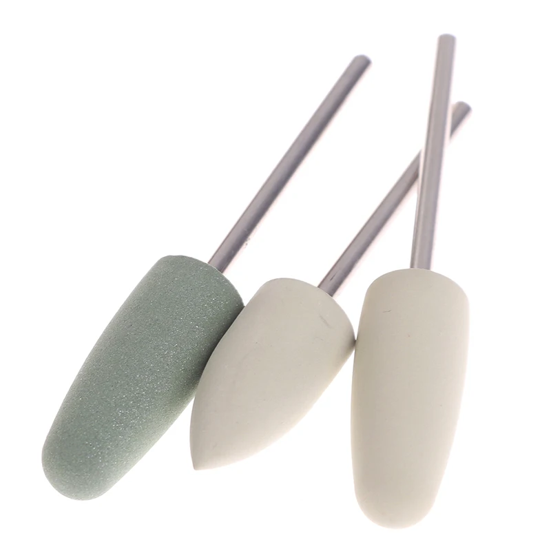 

3pcs Silicone Rubber Handpiece Polishing Burs Set Dental Lab Cone Shape Grinding Heads Oral Hygiene Equipment