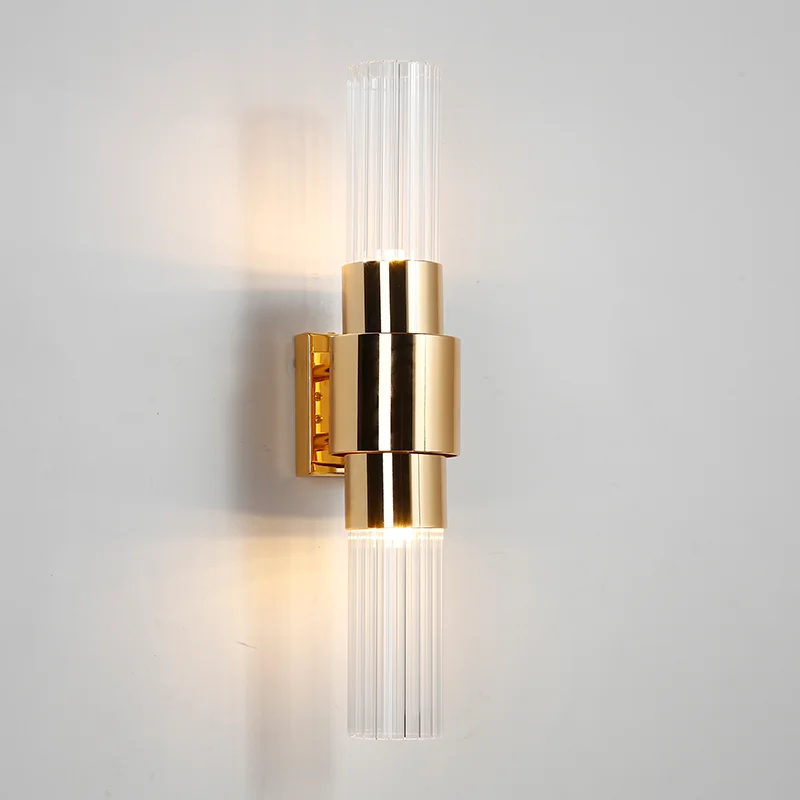 Modern Wall Lamp Bedside LED Light Creative Glass Lampshade sconce For Hotel Villa Bedroom Living Room Lustre Lighting | Лампы и