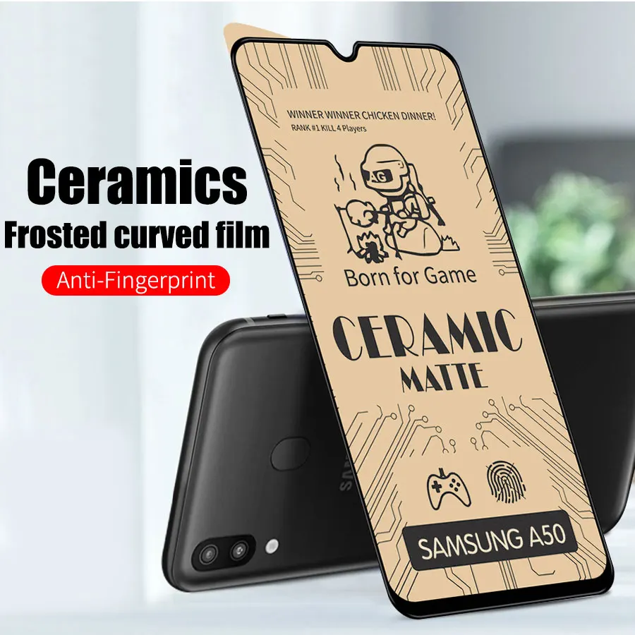 Матовое закаленное стекло для Samsung Galaxy A21 A21s m31 A10 A20 A30 A40 A50 A70 A51 A71 A30s M10 M30 M30s
