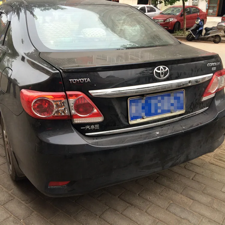 Спойлер для Toyota Corolla 2007 2013 Высокое качество абс материал заднее крыло автомобиля