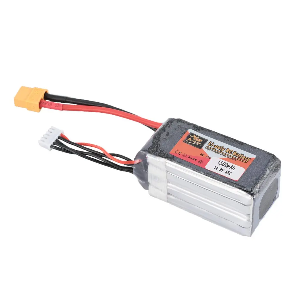 

ZOP Power 14.8V/11.1V/7.4V/ 5000mAh/4500mAh/1300mAh/1500mAh/3500mAh/6000mAh 60C 4S 1P Lipo Battery XT60 Rechargeable