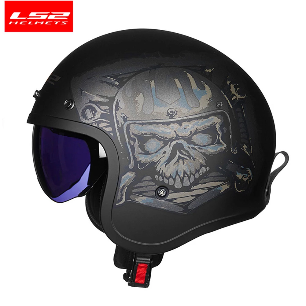 LS2 Spitfire Jet Helm OF599 Motorfiets Vintage Retro Open Gezicht Scooter  Helmen Capacetes De Motociclista Casque Casco Moto - AliExpress Automobiles  \u0026 Motorcycles