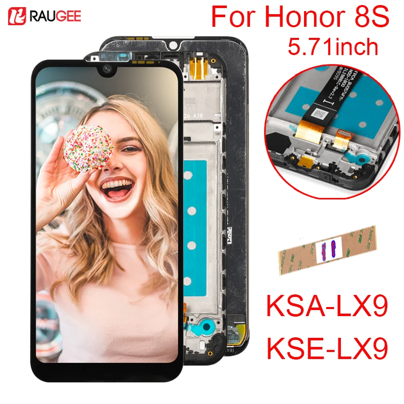Для huawei Honor 8S ЖК дисплей сенсорный экран 100% новый дигитайзер Замена для KSA LX9 KSE