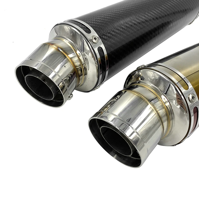 60mm Diameter Slip On Exhaust System Muffler Pipe including DB Killer Silencer Universal fits Motorcycles R6 ZX-6R S1000RR9