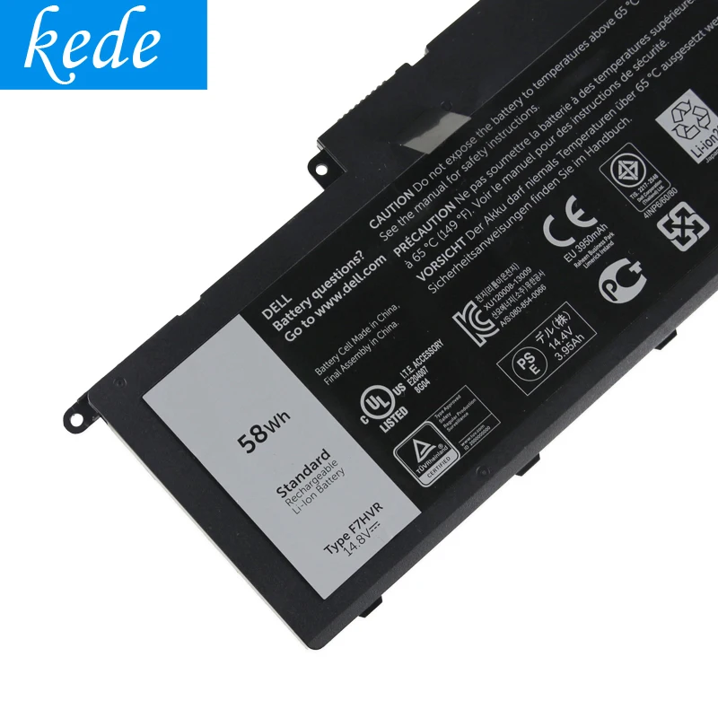 Оригинальный аккумулятор Kede F7HVR для ноутбука DELL Inspiron 17 7000 7737 7746 14 15 15r 5545 7537 7437 G4YJM