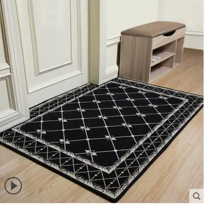180*300 см Большой коврик креативный Европейский тип 3d принт ковры коврик для прихожей ванной кухни впитывающий воду нескользящий ковер CF - Цвет: Светло-серый