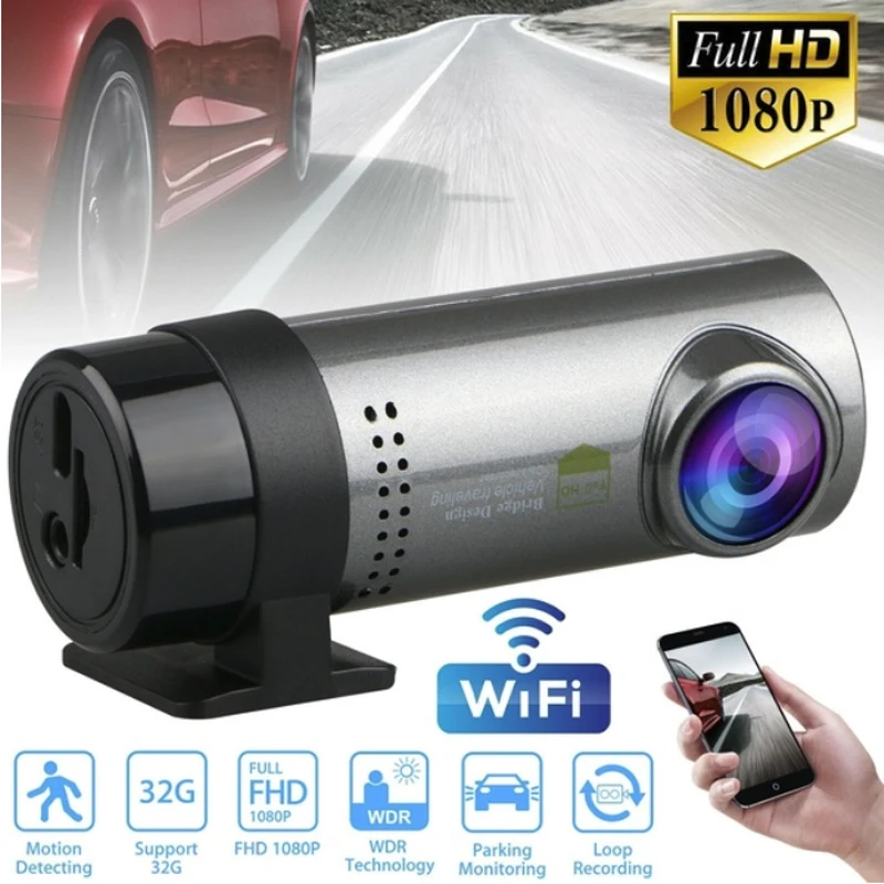 Умный Автомобильный видеорегистратор wifi USB приложение управление видео рекордер Автомобильный рекордер мини 720P Автомобильный видеорегистратор