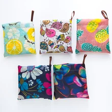 Волшебный стиль, нейлоновая большая сумка, эко многоразовая полиэфирная переносная сумка на плечо, мультяшная зеленая складная сумка для покупок, складная сумка