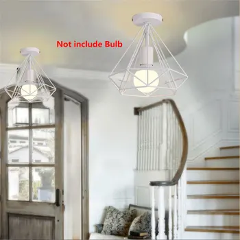 

E27 Light Living Room Recessed Ceiling Lights Bedroom Iron Ceiling Lights Romantic Minimalist Metal Ceiling Lights