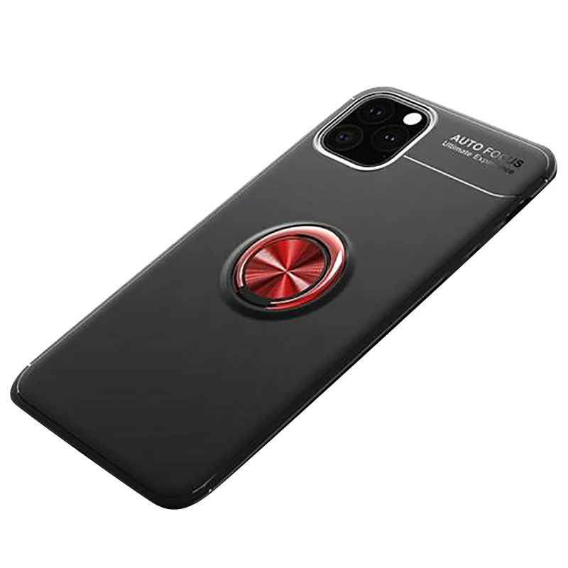 Защитный чехол для 11 Pro Max 360 градусов вращающееся кольцо ручка подставка задняя крышка-6,1 дюймов