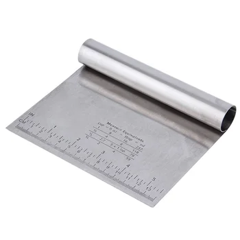 

Professional Stainless Steel Pizza Dough Scraper Cutter Baking Pastry Spatulas Fondant Cake Decoration Tools Kitchen Accessories