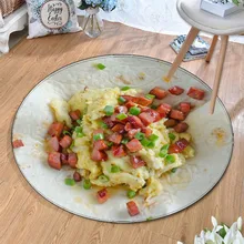 Еда один кусок Tapetes ковер домашние ковры детские Нескользящие пикники Повседневный коврик модный подарок для детей Прямая поставка медведь зверотоп