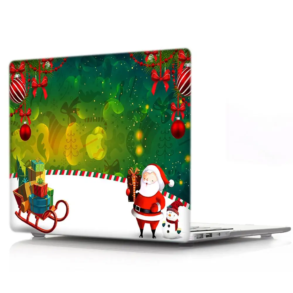 3D Рождественский чехол для ноутбука MacBook Air 13 Pro retina 11 12 13 13,3 15, для Macbook New Pro 13 15 Сенсорная панель чехол для клавиатуры