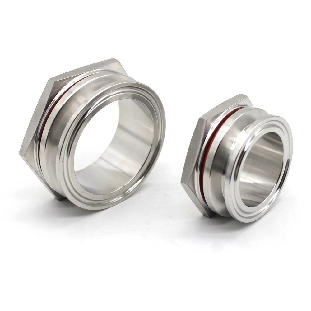 Bulkhead Compression Fitting 1.5”2" Tc Homebrew Weldless Bulkehad 304