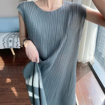 

Pleated Dress 2020 New Sleeveless Irregular Design Style Dress