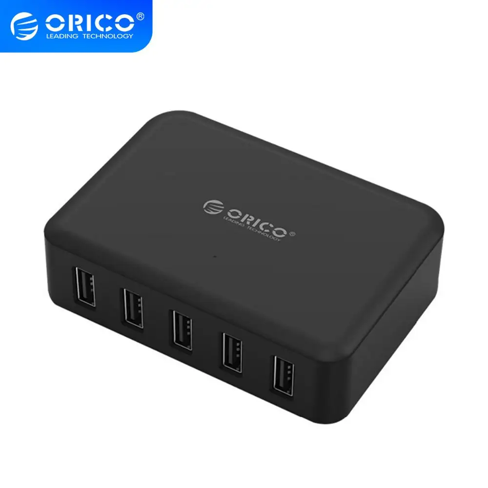 Портативное настенное зарядное устройство ORICO с 5 USB-портами подходит для Samsung Xiaomi