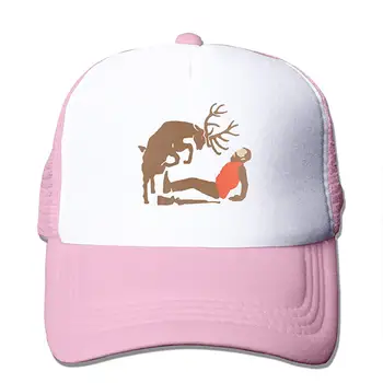 

TSDFCFunny Hunting Mesh Baseball Cap Unisex Adjustable Trucker Style Hats Pink