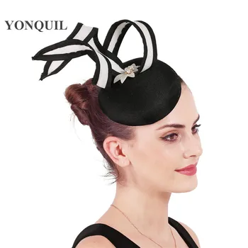 

Charming fashion fascinators hat headband bridal wedding show headwear nice cocktail party fedora caps elegant ladies 6pcs/lot