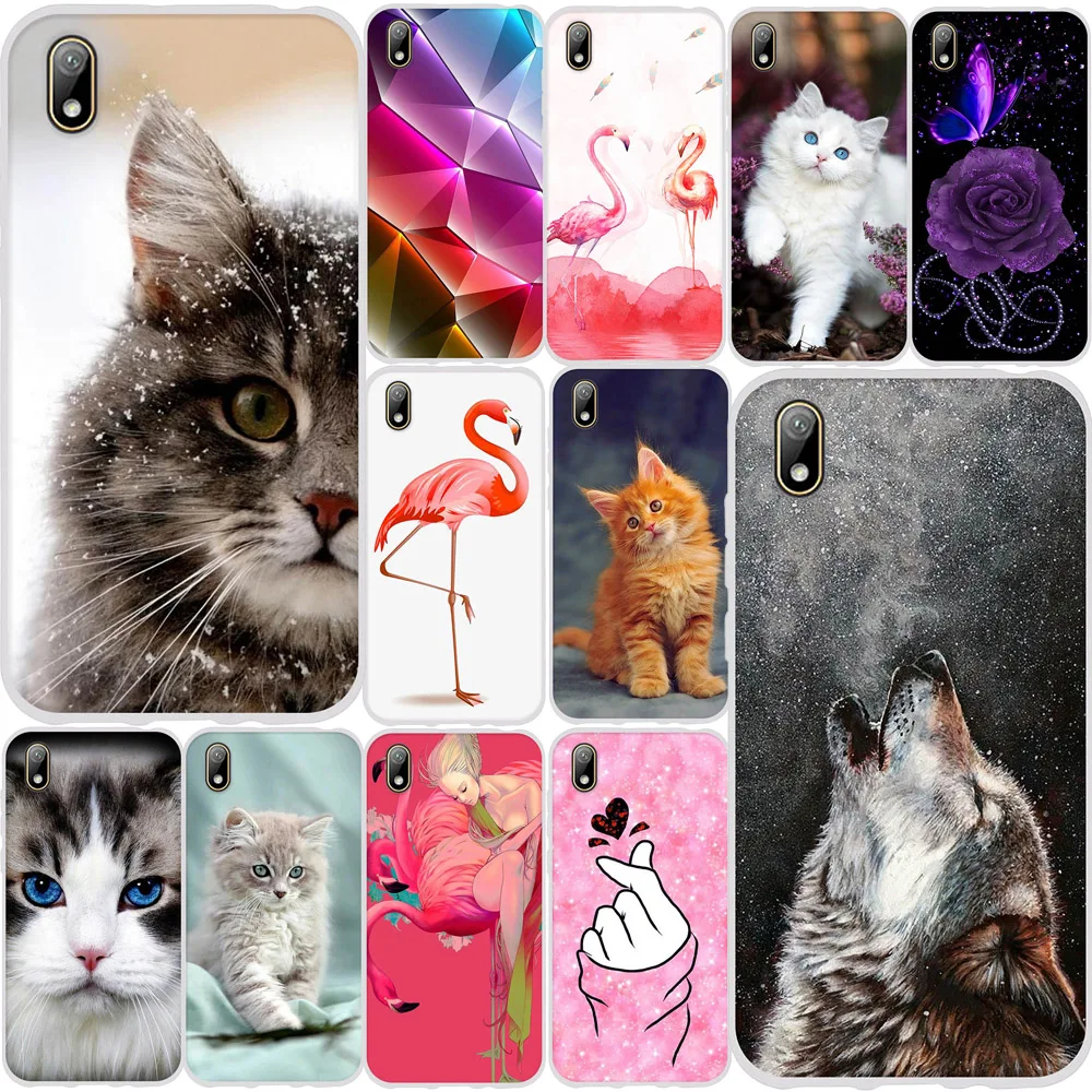 

Soft TPU Case For Huawei Y5 2019 Case Silicon Cute Cat Honor 8s Covers for huawei y5 II Honor 5 Cover Y7 2019 y7 Prime 2019 Case