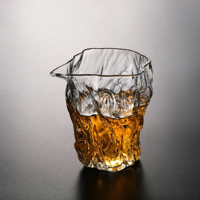 Whiskey Glass Wine Glass Tea Glass Cup Heat-resistant Hammer Pattern Transparent Bar Party Gift Japanese Sake Cup