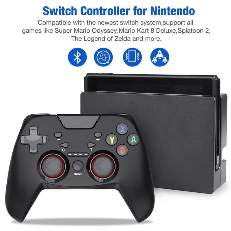 Беспроводной геймпад контроллер Bluetooth для Nintendo с регулируемым