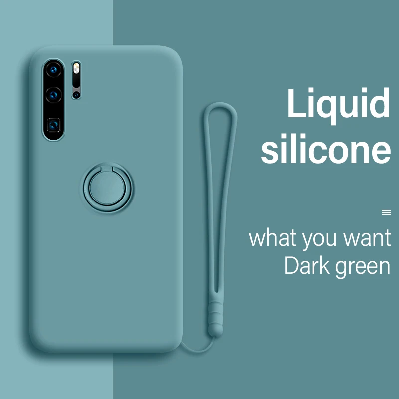 Ультратонкий силиконовый Магнитный чехол держатель для телефона Huawei P40 P30 P20 Lite Mate