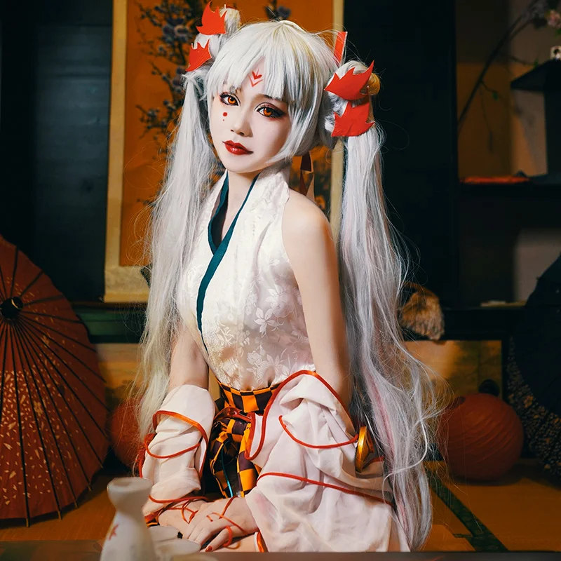 Горячая игра Onmyoji SSR Shiranui Diver Ali кимоно Косплей Костюм Униформа платье Хэллоуин