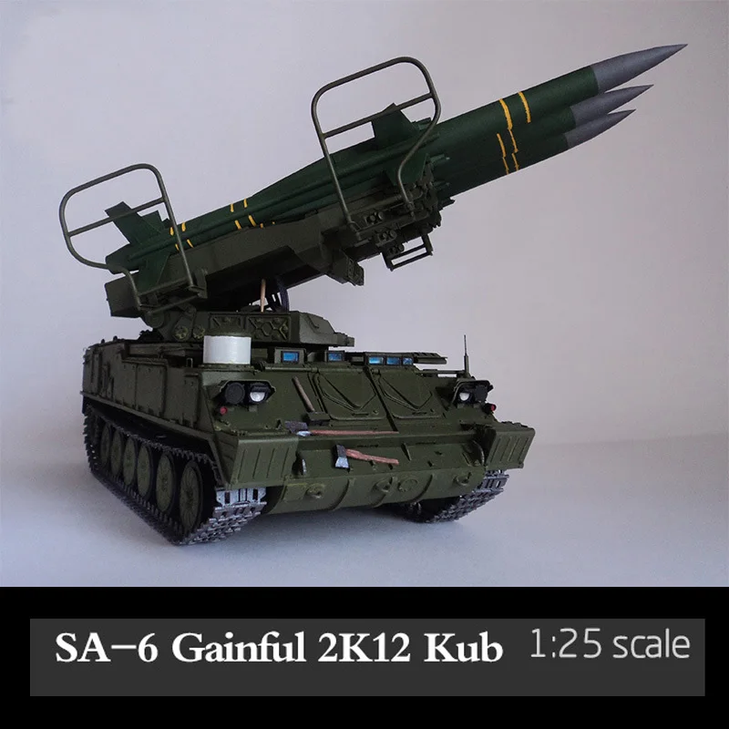 Советский Sam 6 зенитных машина с ракетной установкой 3D Бумага Модель литья под