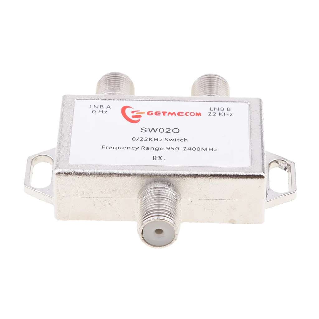 Waterproof 2x1 Switch Satellite DiSEqC Switch (DS-02C) Satellite Antenna Flat LNB for TV Receiver 0/22KHz satellite tv switch