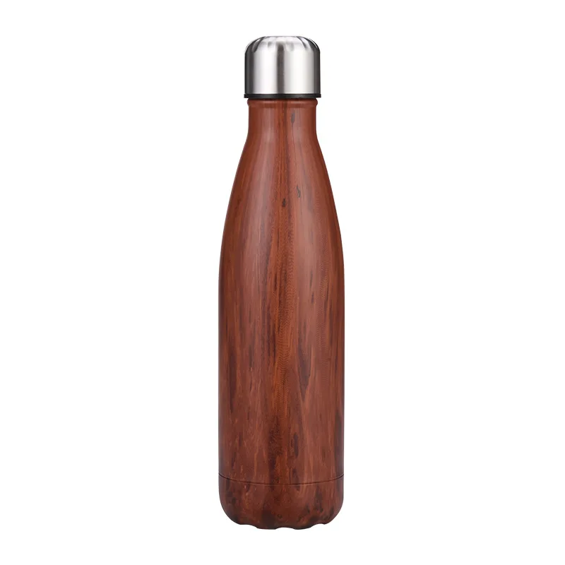 Нержавеющая сталь сохранение тепла чашка Спортивная бутылка для воды под дерево модный подарок на заказ чашка подарок