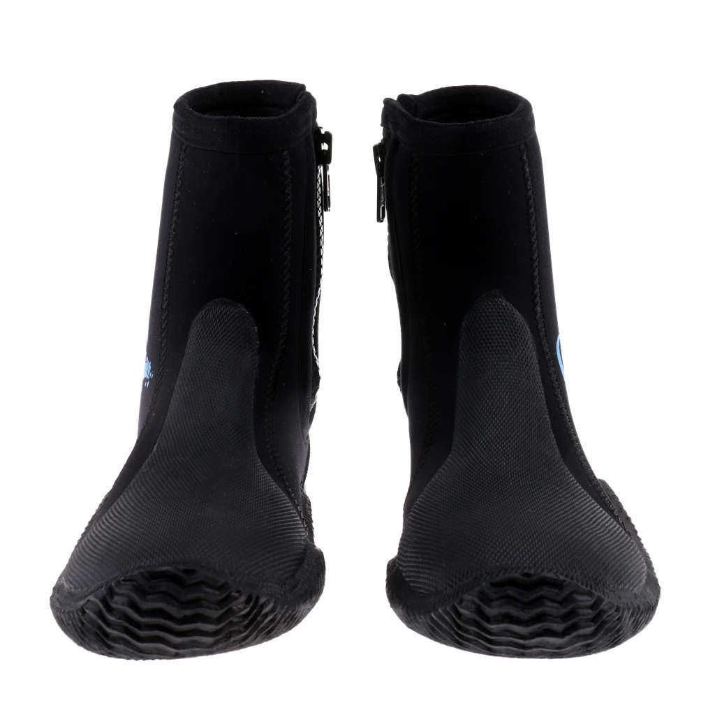5mm Neoprene Scuba Diving Boots Water Shoes Anti-skid High Upper Warm Boots Surfing Winter Swim Kayak Spearfishing Wetsuit 